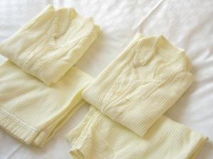 肌ざわりの良いコットンパジャマ・・・大きいサイズもございます。フロントにお尋ね下さい。（数限りあり）