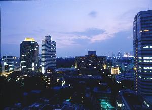 展望浴場からの夜景