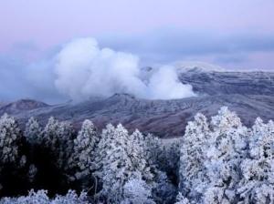 阿蘇　雪景色