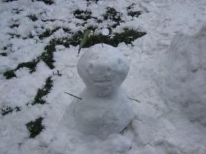 冬　雪だるま