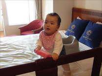 お子様が一緒でも安心♪ベッドガードや赤ちゃん用ソファーも貸し出しあり（要予約☆）