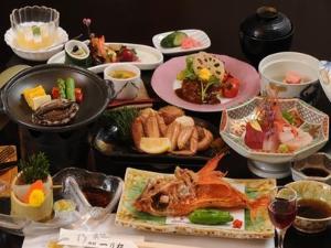 輝-かがやき-の膳　鮑舞踊り焼き付