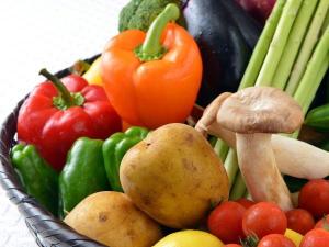 ご朝食には地元の新鮮野菜を多く取り入れております。