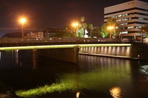 リバーサイドから見た甲突川夜景３