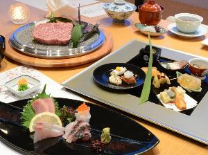 和食会席「秋月」料理一例（壱岐牛会席）