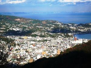 伊豆山から見た湯河原市街地