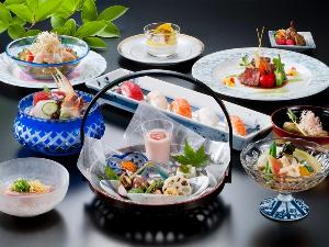 【夏の会席料理】郷土料理や瑞々しい夏野菜をご堪能ください。　※イメージ