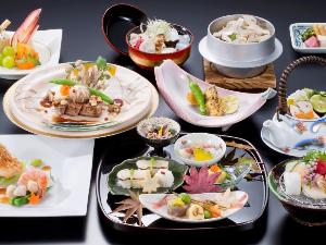 【秋の会席料理】山形名物「いも煮」や旬のきのこ料理を味わえます。　※イメージ
