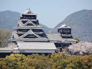 【景観】ホテルから見た春の熊本城（イメージ）