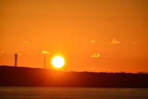 伊良部島へ沈む夕日