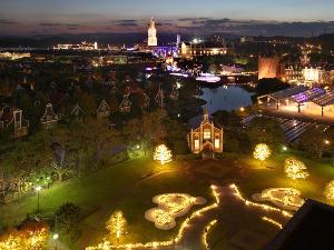 ホテルからのハウステンボス夜景