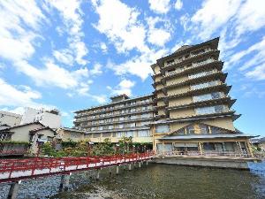 望湖楼:湖上露天風呂より〔昼〕