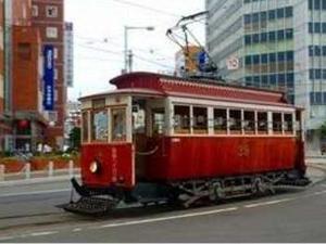 函館市内を走る市電