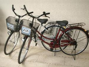 レンタル自転車貸出しございます。海へ続く遊歩道まで自転車で行かれる方もいらっしゃいます。