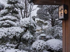 玄関　雪景色