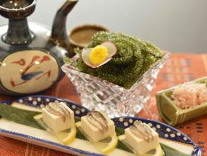 【花風】スクガラスと海ぶどう