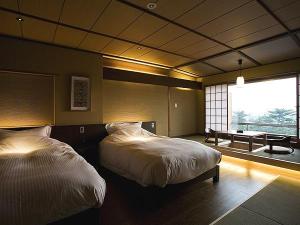 【松月テラス/ツイン】和のテイスト取り入れたお部屋