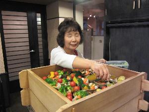 【朝食】おばちゃんの元気なあいさつが好評です！