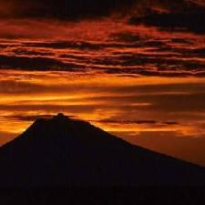 岩木山夕焼け