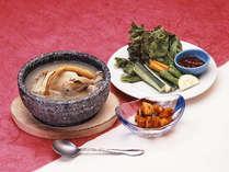 人吉旅館　参鶏湯セット