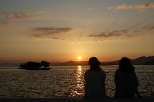 宍道湖の夕景