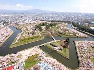 五稜郭公園（桜の見頃４月下旬～５月上旬）