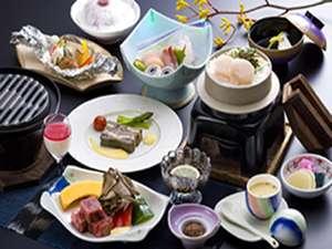 夕食はお部屋でゆったりと（一例）