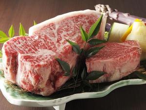 【鉄板焼樹氷】ステーキは「十勝産黒毛和牛」。地元十勝ならではのおいしさをお楽しみください