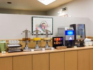 大切な朝ごはんフリードリンクコーナー