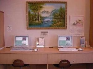 フロントロビーには無料インターネットコーナーを設置しております♪お気軽にご利用ください♪