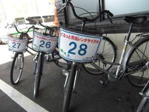 レンタサイクル。1日500円です