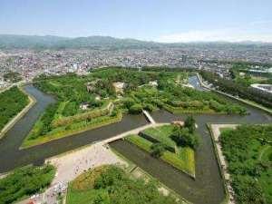 五稜郭タワーからは五稜郭の形もよく分かります。