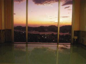 本館展望浴場夕景。一番キレイな時間帯です…♪