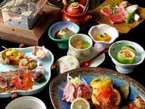 【夕食】一品一品に真心こめた会席料理／一例