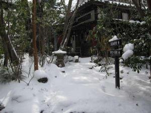 雪景色の散歩道