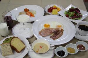 洋朝食の一例