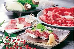 山形牛至福プラン料理一例
