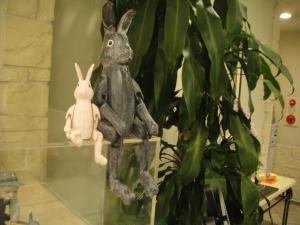 ウサギさんがお迎え
