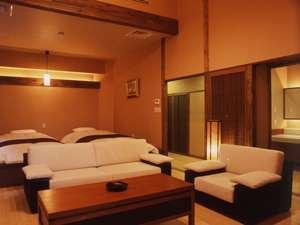 和風ツイン302号室の高級感もあるが、落ち着いた室内