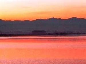 柴山潟夕景
