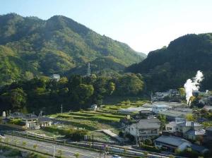堀田温泉近辺の湯煙