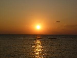 夕日