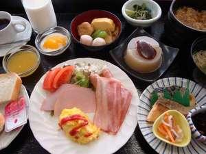 好評♪和洋朝食バイキング。※予約状況により定食になる場合がございます。