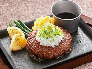 【夕食一例】あっさり、ぴりっと　わさび醤油ハンバーグ♪