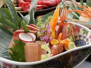 日本海の海の幸いっぱいのお造り盛り合わせ