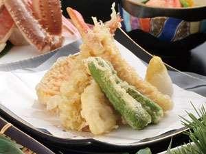 かにの天ぷらもおいしいよ