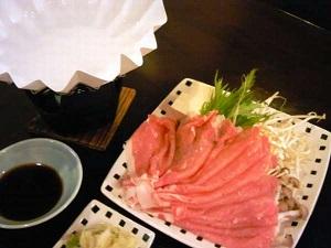 伊達産・黄金豚使用の豚しゃぶです☆甘くて柔らかい豚肉です♪