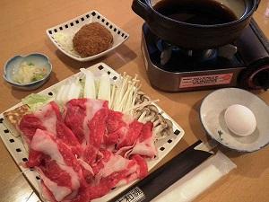 大和旅館の大ヒットプラン「お手軽シリーズ」Newメニュー【☆すき焼き定食】