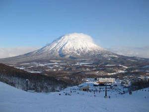 冬の羊蹄山