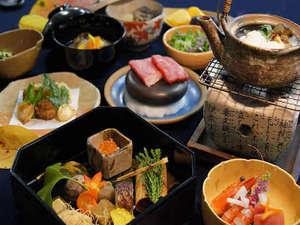 三田牛や明石の海鮮を使った贅沢な会席料理☆ 